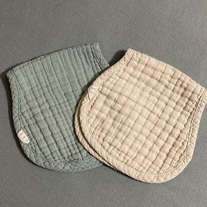 Mushie burp cloths